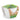 Radis et Capucine Mini Kit céramique 8 cm Basilic Grand vert Bio